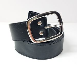 Black Genuine Leather Belt